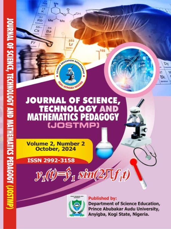 					View Vol. 2 No. 2 (2024): JOURNAL OF SCIENCE, TECHNOLOGY AND MATHEMATICS PEDAGOGY
				